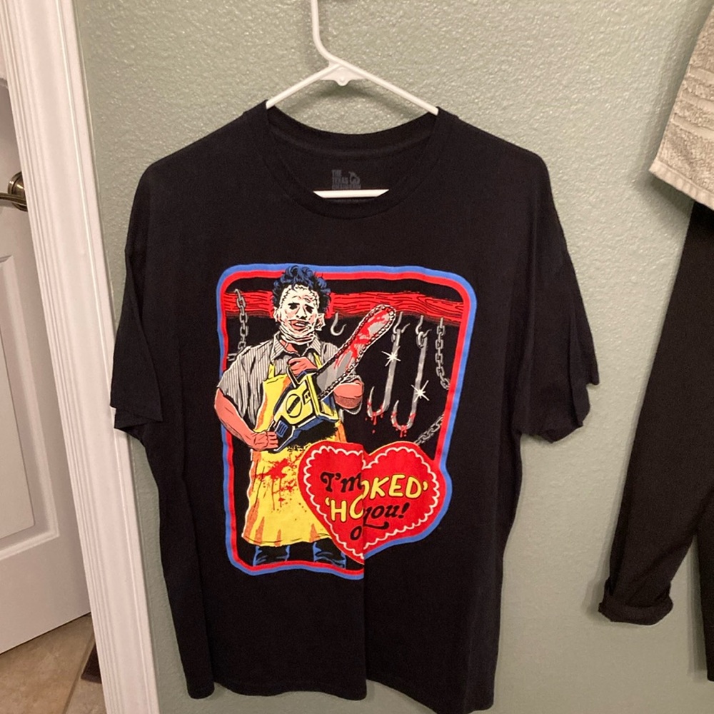 2024 Black Leatherface Texas Chainsaw Massacre TCM Spencers XL shirt